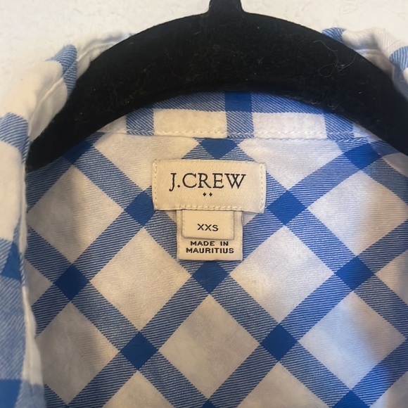 JCrew windowpane button down flannel 💙 - Picture 2 of 6